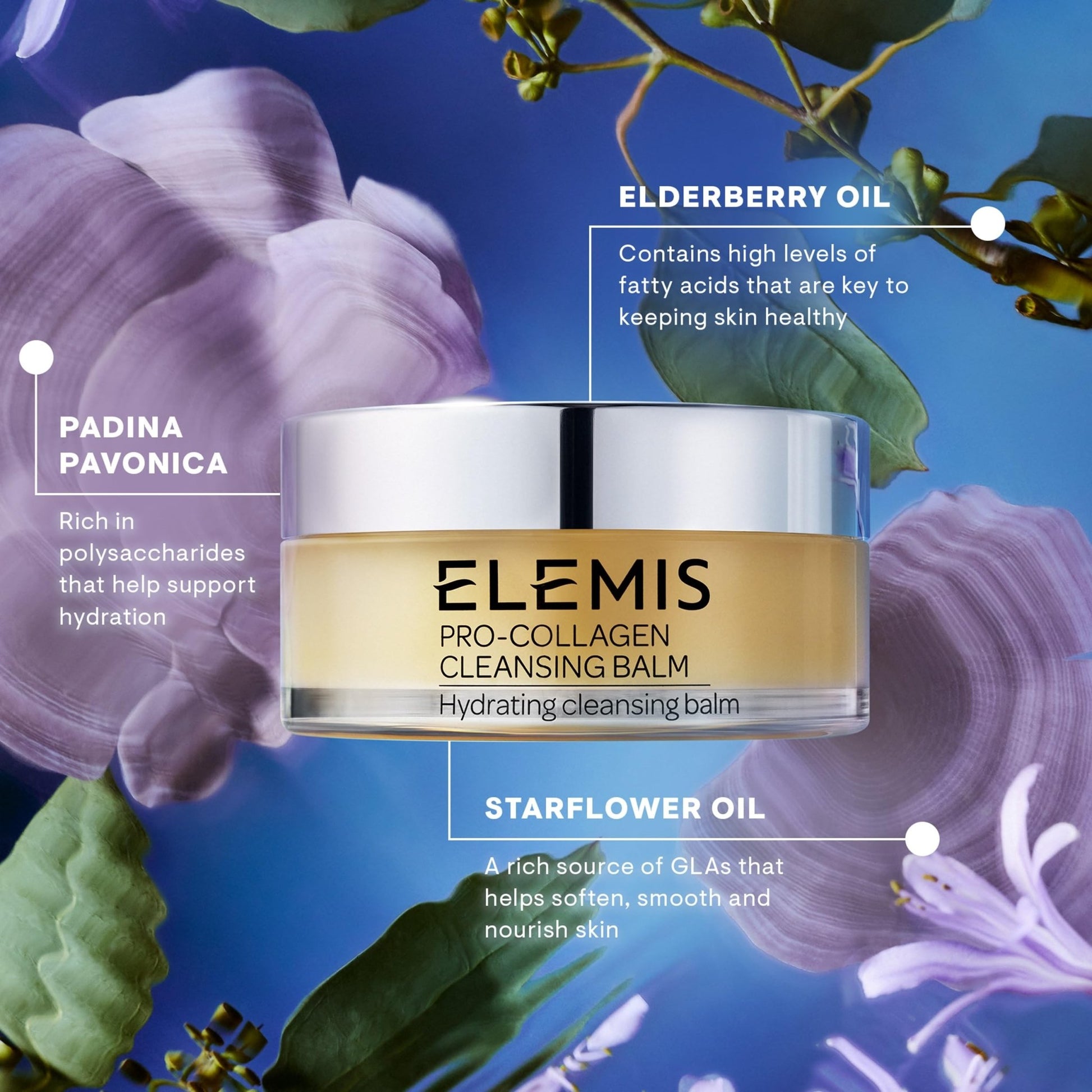 ELEMIS Pro - Collagen Cleansing Balm Makeup Remover, Hydrating Facial Cleanser, Oil Cleanser, Oil Makeup Remover, Deep Cleanse - Taylor K Shop