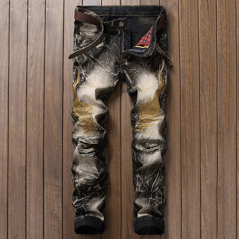 Embroidered jeans - Taylor K Shop