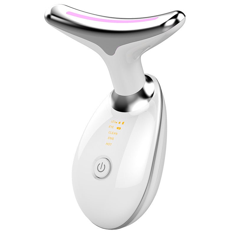 EMS Thermal Neck Lifting And Tighten Massager Electric Microcurrent Wrinkle Remover LED Photon Face Beauty Device For Woman - Taylor K Shop