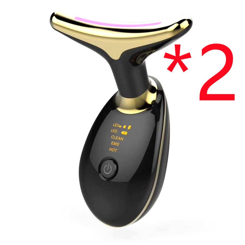EMS Thermal Neck Lifting And Tighten Massager Electric Microcurrent Wrinkle Remover LED Photon Face Beauty Device For Woman - Taylor K Shop