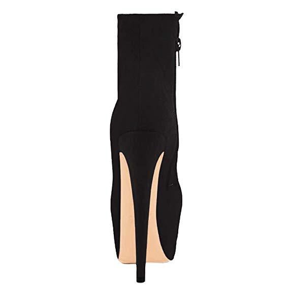 European and American side zipper ankle boots for women - Taylor K Shop