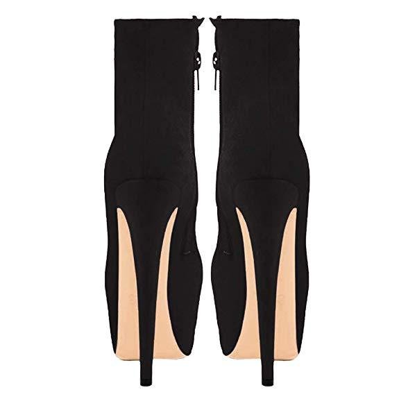 European and American side zipper ankle boots for women - Taylor K Shop