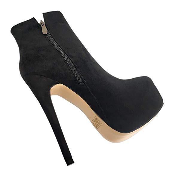 European and American side zipper ankle boots for women - Taylor K Shop