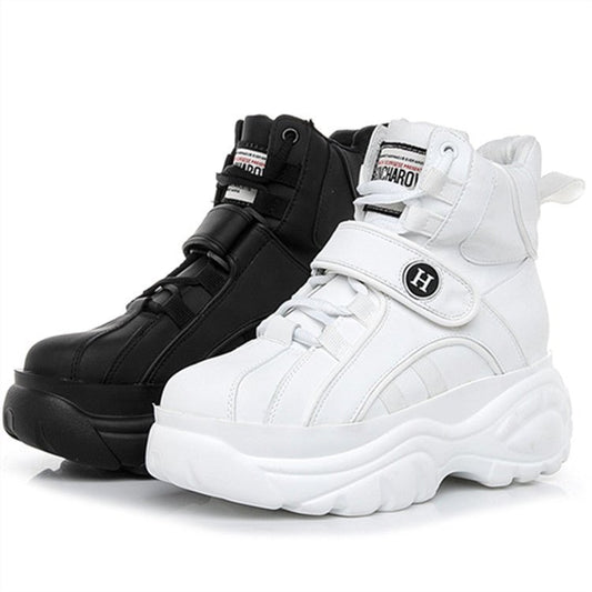 European Women's Shoes New Style Spring New Sports Shoes Women's Thick - Soled Inner Increase High - Top Hip - Hop Casual Shoes Women - Taylor K Shop