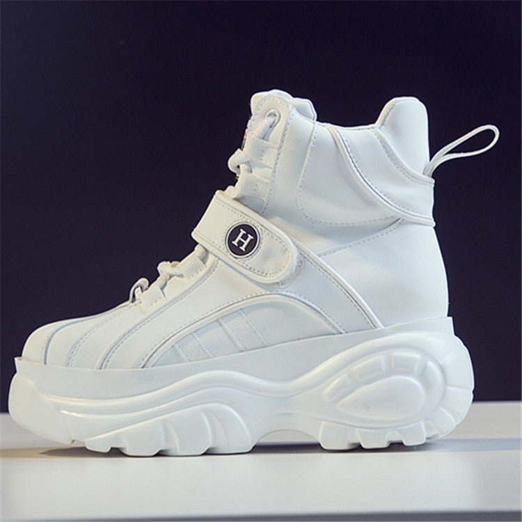 European Women's Shoes New Style Spring New Sports Shoes Women's Thick - Soled Inner Increase High - Top Hip - Hop Casual Shoes Women - Taylor K Shop