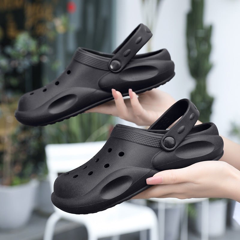 EVA Hole Shoes Beach Casual Baotou Sandals Non - slip Garden Clogs Shoes - Taylor K Shop