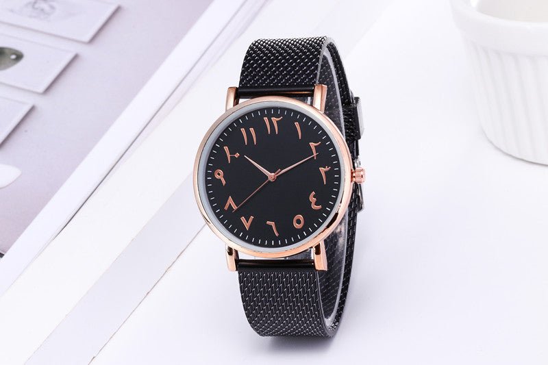 Fashion Creative Quartz Watches Couple Watches Digital Mesh Band Watches - Taylor K Shop