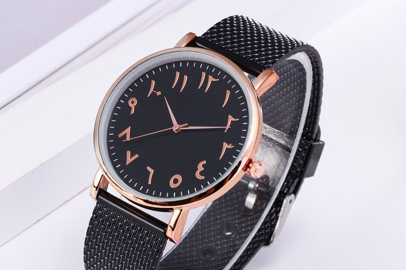 Fashion Creative Quartz Watches Couple Watches Digital Mesh Band Watches - Taylor K Shop