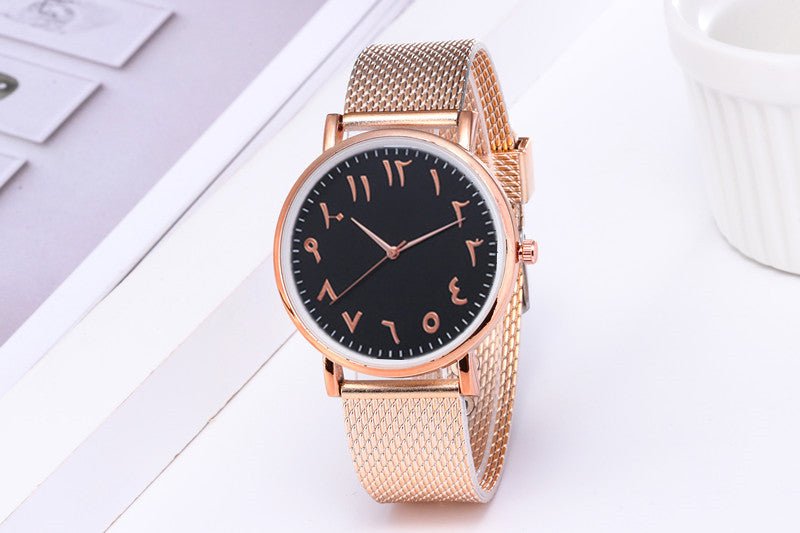 Fashion Creative Quartz Watches Couple Watches Digital Mesh Band Watches - Taylor K Shop