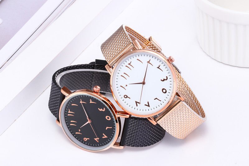 Fashion Creative Quartz Watches Couple Watches Digital Mesh Band Watches - Taylor K Shop