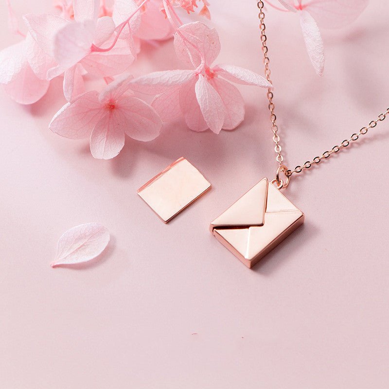 Fashion Jewelry Envelop Necklace Women Lover Letter Pendant Best Gifts For Girlfriend - Taylor K Shop