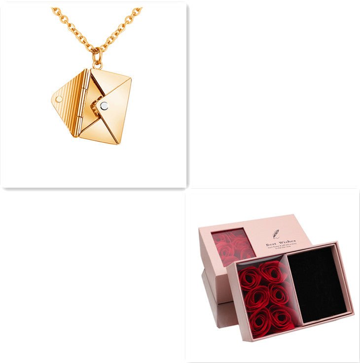 Fashion Jewelry Envelop Necklace Women Lover Letter Pendant Best Gifts For Girlfriend - Taylor K Shop