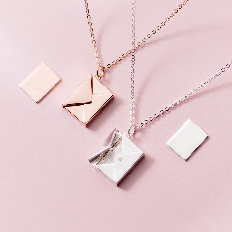 Fashion Jewelry Envelop Necklace Women Lover Letter Pendant Best Gifts For Girlfriend - Taylor K Shop