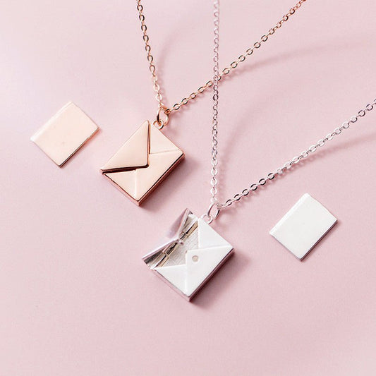 Fashion Jewelry Envelop Necklace Women Lover Letter Pendant Best Gifts For Girlfriend - Taylor K Shop