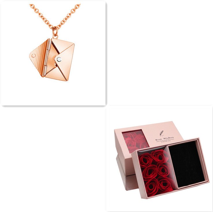 Fashion Jewelry Envelop Necklace Women Lover Letter Pendant Best Gifts For Girlfriend - Taylor K Shop