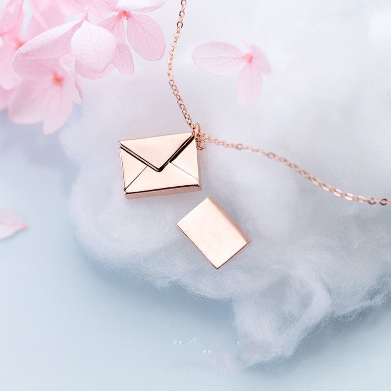 Fashion Jewelry Envelop Necklace Women Lover Letter Pendant Best Gifts For Girlfriend - Taylor K Shop
