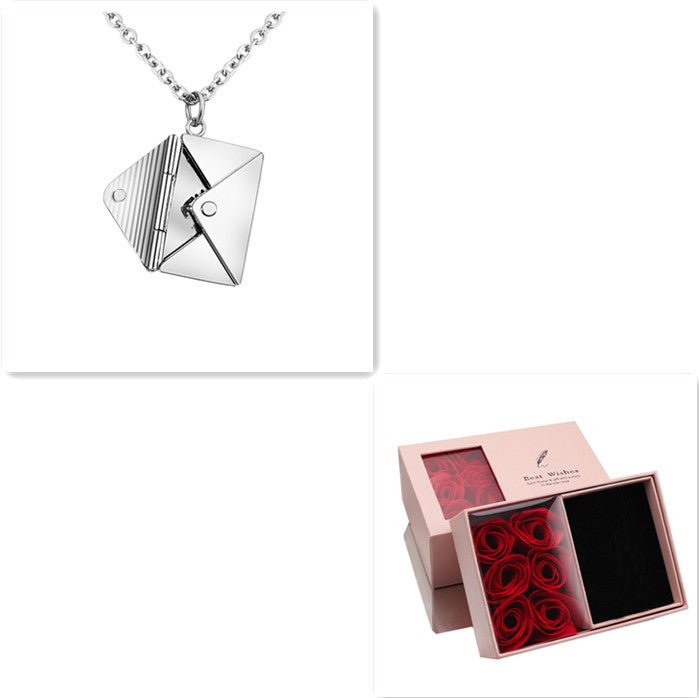 Fashion Jewelry Envelop Necklace Women Lover Letter Pendant Best Gifts For Girlfriend - Taylor K Shop