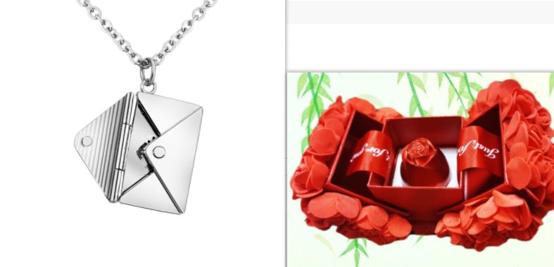Fashion Jewelry Envelop Necklace Women Lover Letter Pendant Best Gifts For Girlfriend - Taylor K Shop