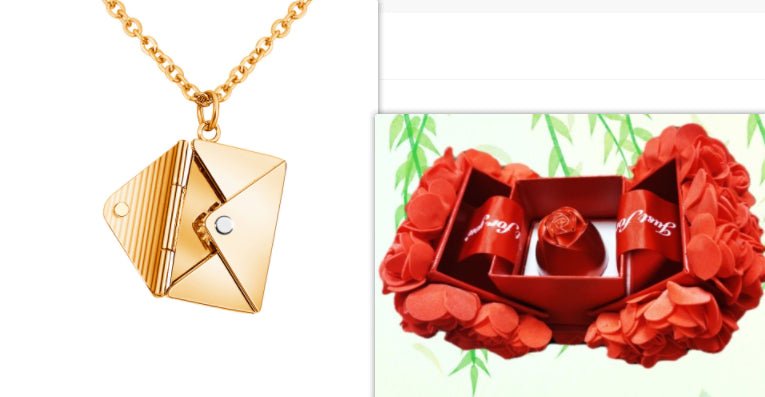 Fashion Jewelry Envelop Necklace Women Lover Letter Pendant Best Gifts For Girlfriend - Taylor K Shop