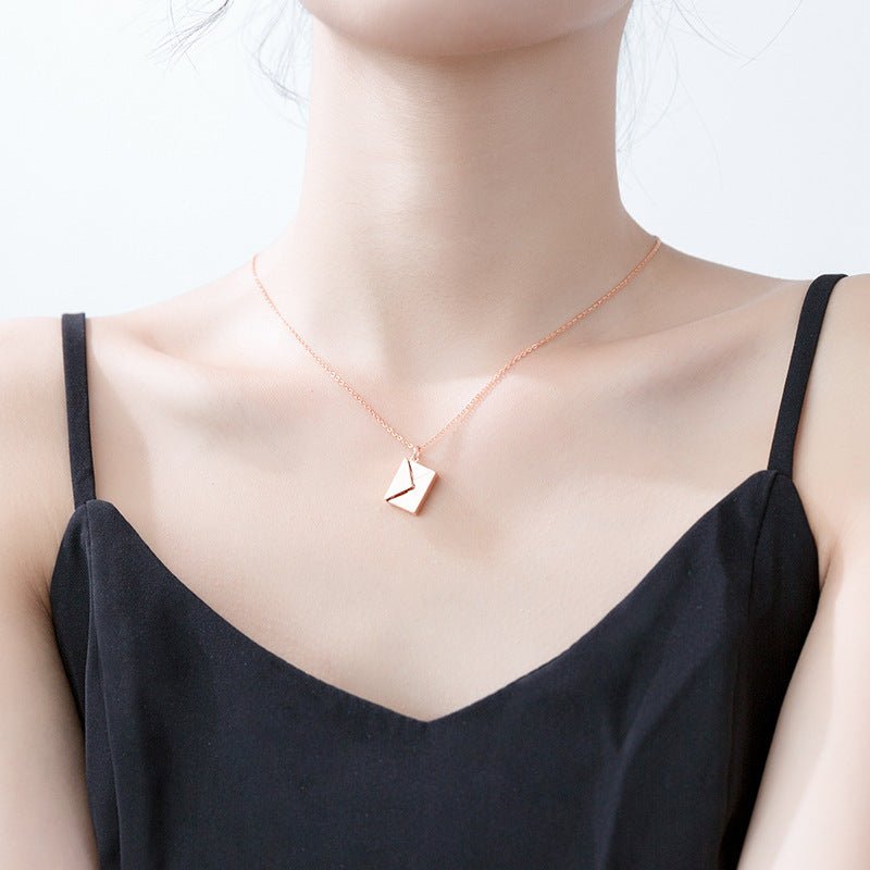 Fashion Jewelry Envelop Necklace Women Lover Letter Pendant Best Gifts For Girlfriend - Taylor K Shop