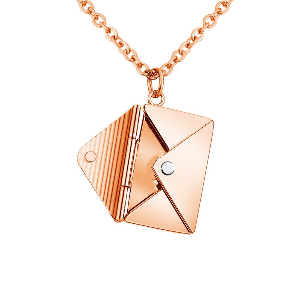 Fashion Jewelry Envelop Necklace Women Lover Letter Pendant Best Gifts For Girlfriend - Taylor K Shop