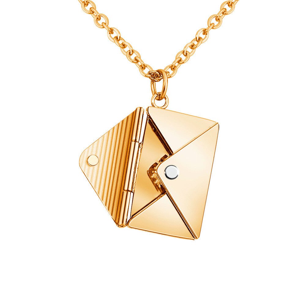 Fashion Jewelry Envelop Necklace Women Lover Letter Pendant Best Gifts For Girlfriend - Taylor K Shop