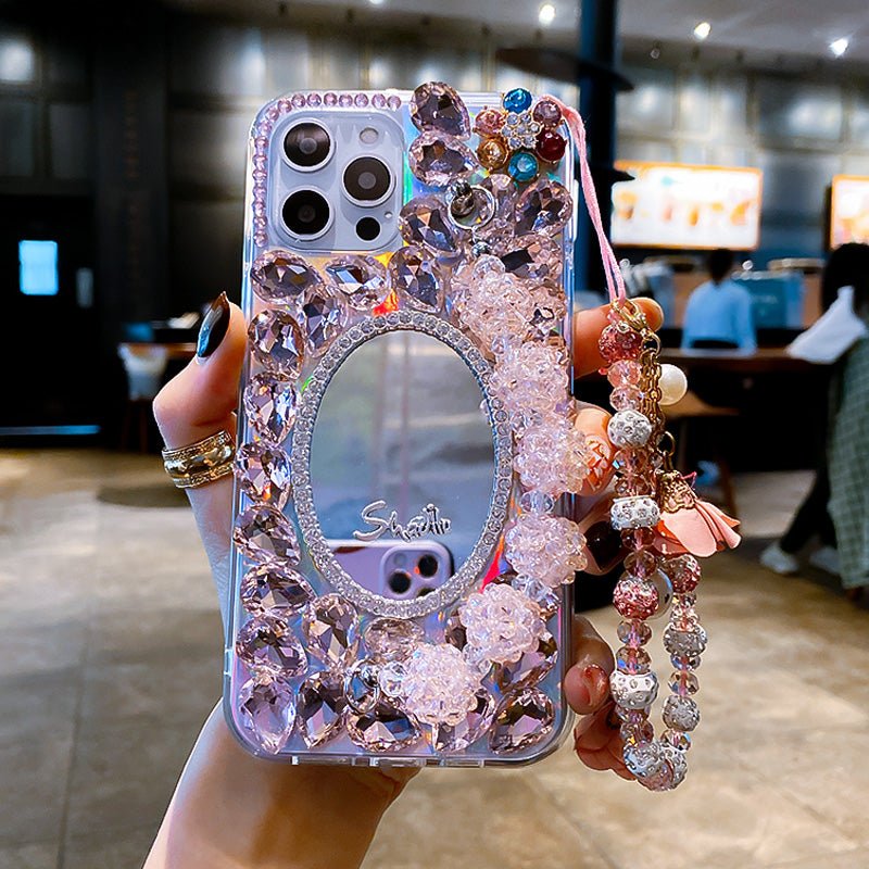 Fashionable And Creative Diamond - encrusted Mirror Phone Case - Taylor K Shop