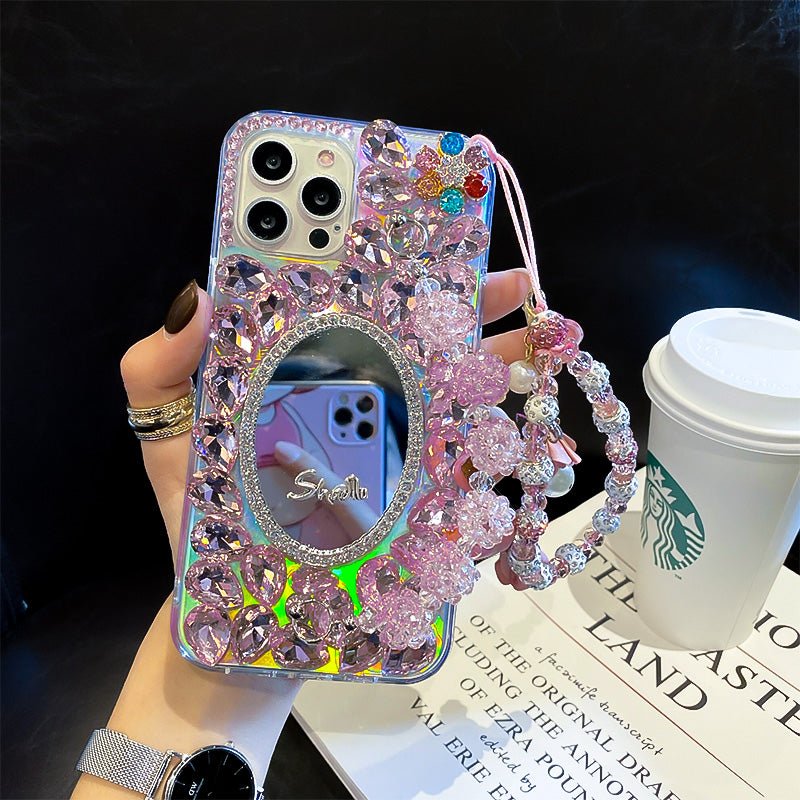 Fashionable And Creative Diamond - encrusted Mirror Phone Case - Taylor K Shop