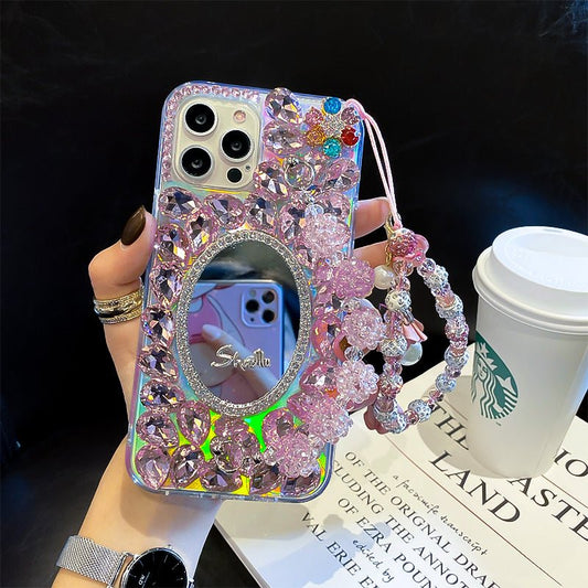 Fashionable And Creative Diamond - encrusted Mirror Phone Case - Taylor K Shop