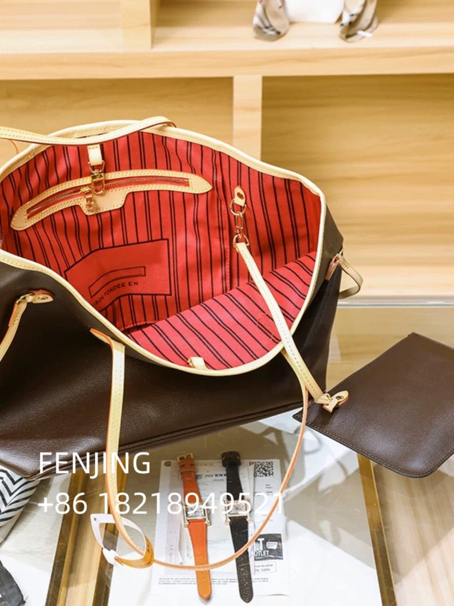 FENJING 2023 brand designer ladies leather handbag shoulder bag messenger bag ladies fashion stereo bucket bag - Taylor K Shop