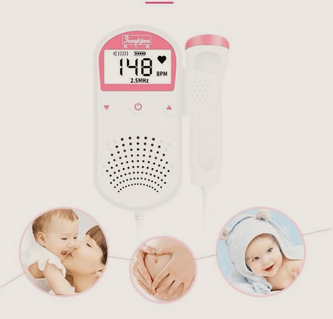 Fetal Heart Rate Monitor Home Pregnancy Baby Fetal Sound Heart Rate Detector - Taylor K Shop