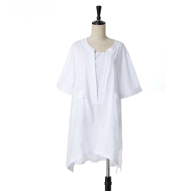 Fifth Sleeve Loose Fit Blouse - Taylor K Shop