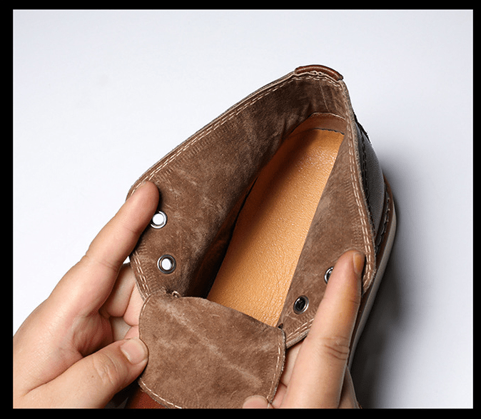 First Layer Cowhide Mens Short Boots Gentleman - Taylor K Shop