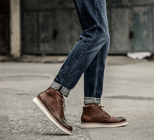 First Layer Cowhide Mens Short Boots Gentleman - Taylor K Shop