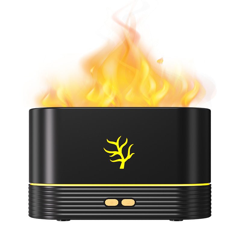 Flame Aroma Diffuser Air Humidifier Ultrasonic Cool Mist Maker Fogger Led Essential Oil Flame Lamp Difusor - Taylor K Shop