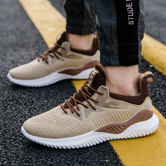 Flying Woven Shoes Breathable Men's Shoes Sports Casual Shoes Running Shoes - Taylor K Shop