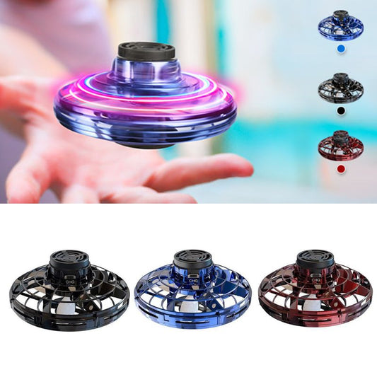 Flynova Mini Drone LED UFO Type Flying Helicopter Spinner Fingertip Upgrade Flight Gyro Drone Toy Kids Gift - Taylor K Shop