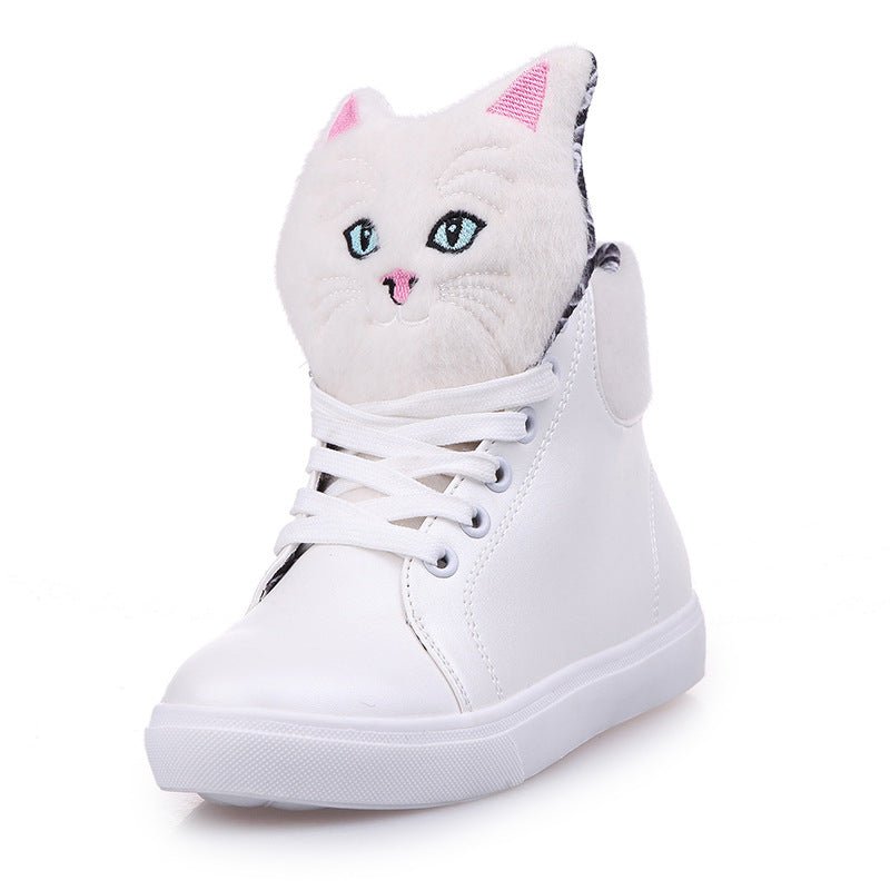 Foreign trade aliexpress white shoehead high shoes shoes lady spring leisure shoes wholesale Korean Students - Taylor K Shop