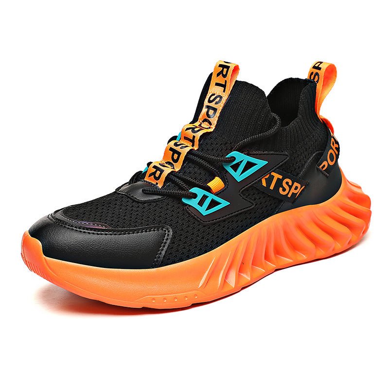 Foreign Trade Cross - Border 46 Large Size Men'S Shoes Summer Mesh Fly Woven Casual Sports Shoes Men'S Thick - Soled Ultra - Light Daddy Running Shoes - Taylor K Shop