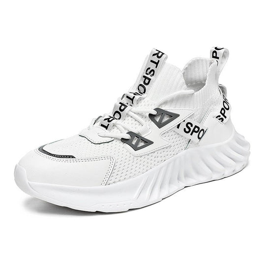 Foreign Trade Cross - Border 46 Large Size Men'S Shoes Summer Mesh Fly Woven Casual Sports Shoes Men'S Thick - Soled Ultra - Light Daddy Running Shoes - Taylor K Shop