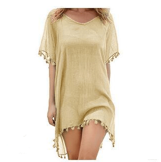 Fringed Ball Beach Blouse - Taylor K Shop