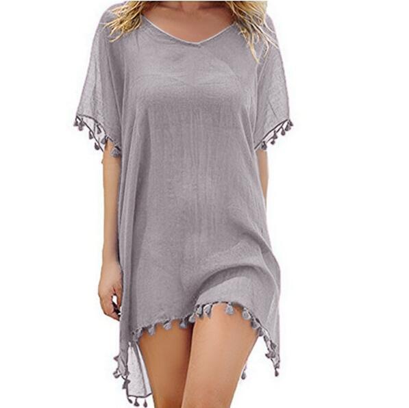 Fringed Ball Beach Blouse - Taylor K Shop