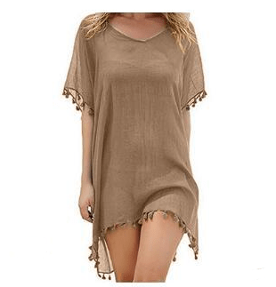 Fringed Ball Beach Blouse - Taylor K Shop