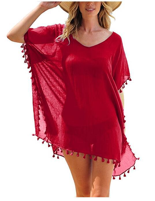 Fringed Ball Beach Blouse - Taylor K Shop
