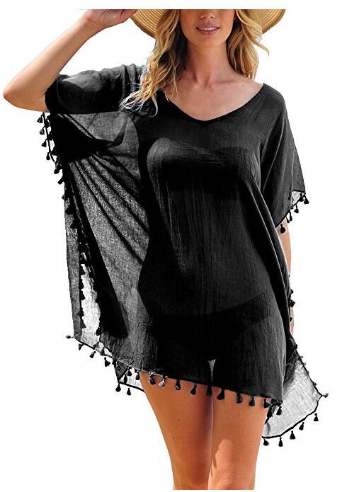 Fringed Ball Beach Blouse - Taylor K Shop