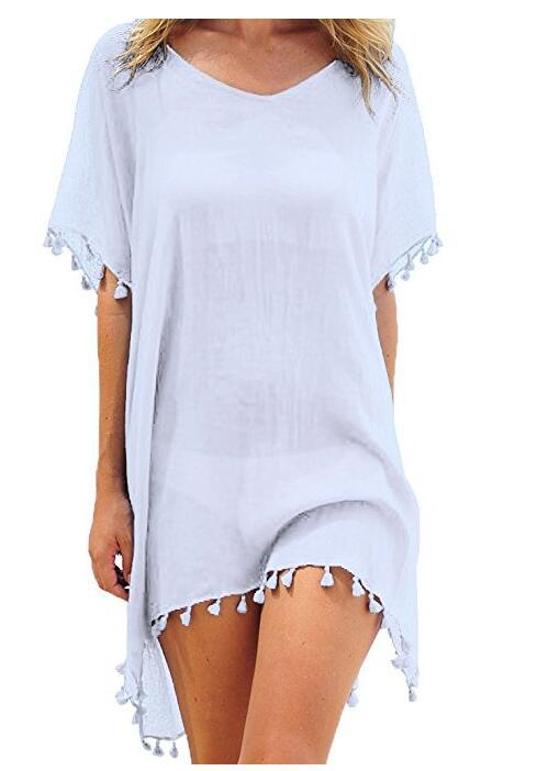 Fringed Ball Beach Blouse - Taylor K Shop