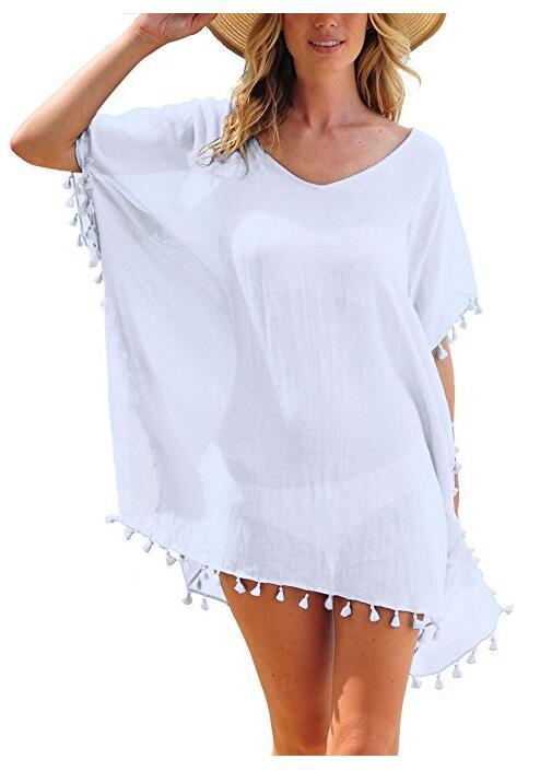 Fringed Ball Beach Blouse - Taylor K Shop