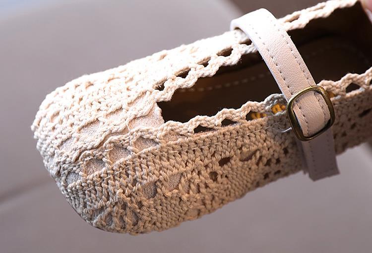 Girls Shoes Soft Sole Princess Shoes Lace Breathable Woven Shoes Flying Woven Sandals Toddler Shoes - Taylor K Shop