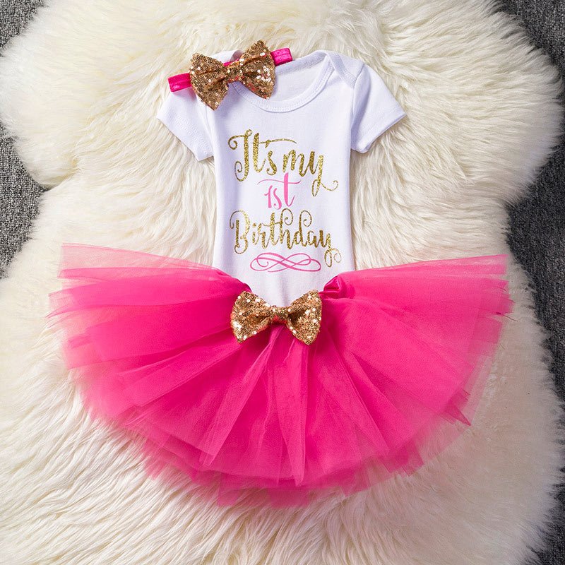Girls Short - Sleeved Summer Hot Style Suit English Blouse Mesh Tutu Skirt - Taylor K Shop