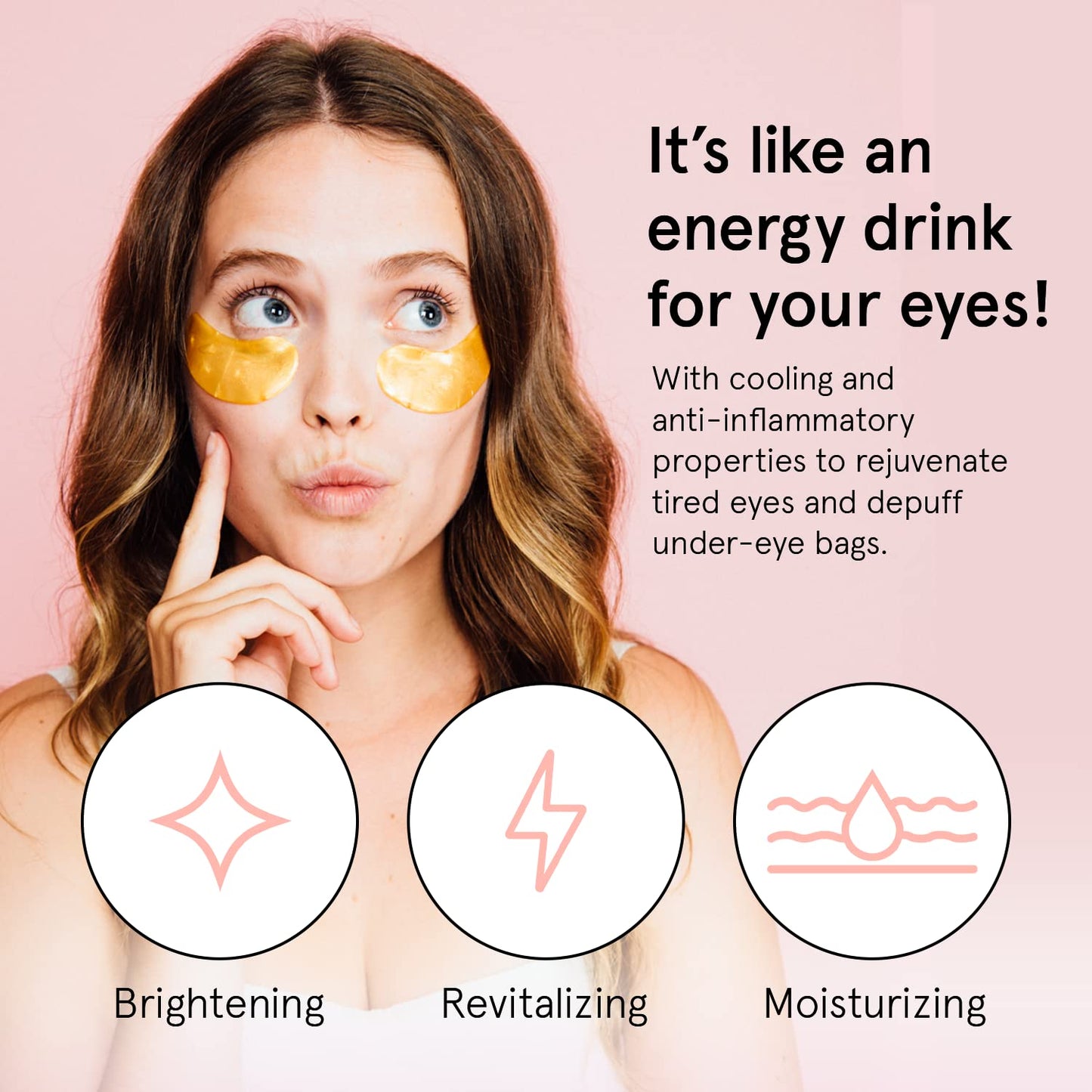 grace & stella Under Eye Mask (Gold, 48 Pairs) Eye Patch, Under Eye Patches for Dark Circles and Puffiness Undereye Bags, Wrinkles - Gel Under Eye Patches - Small Gifts - Vegan Cruelty - Free Self Care - Taylor K Shop
